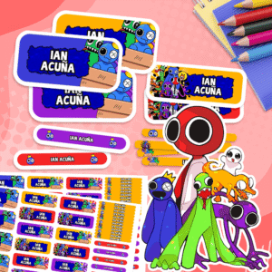 Rainbow Friends - Etiquetas Personalizadas