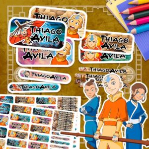 Avatar The Last Airbender - Etiquetas Personalizadas