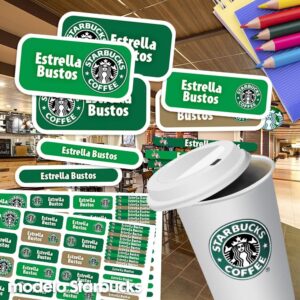 Starbucks - Etiquetas Personalizadas