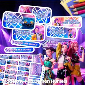 K-pop Demon Hunters - Etiquetas Personalizadas