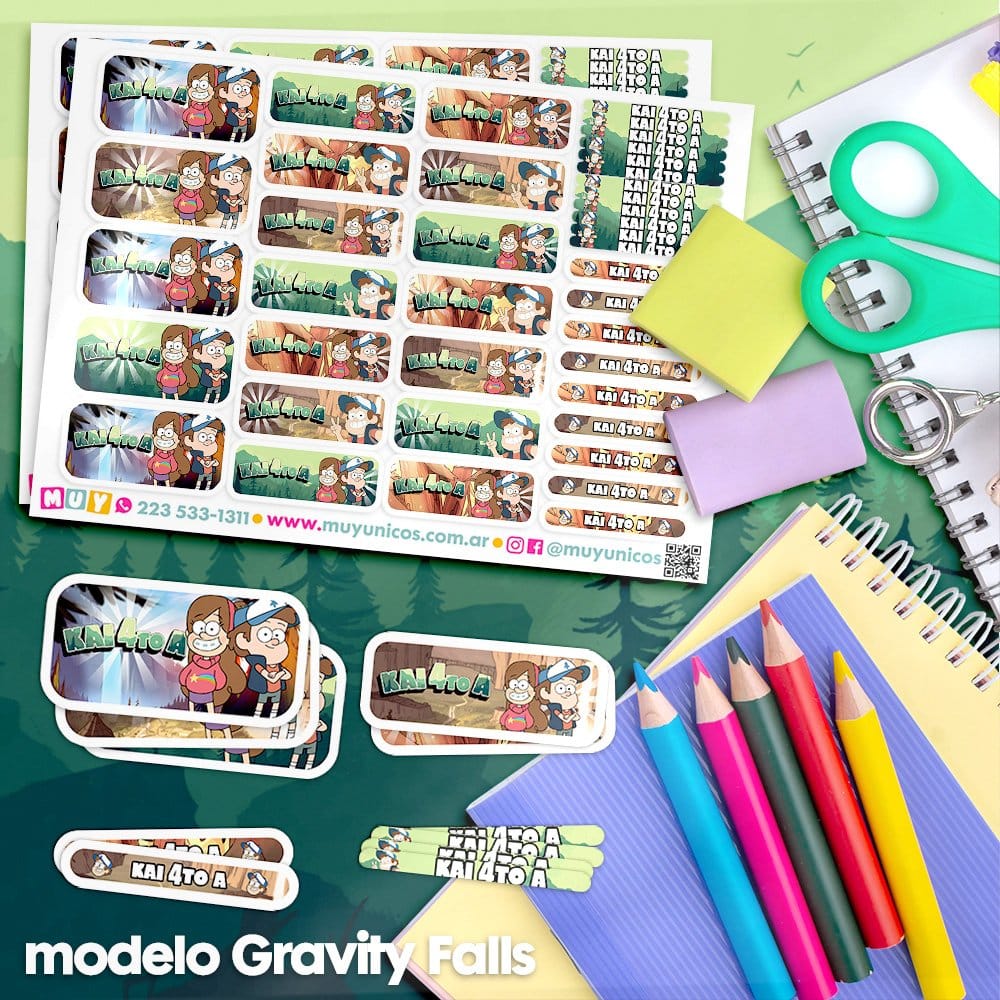 Gravity Falls - Etiquetas Personalizadas - Imagen 2